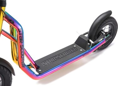 Дитячий самокат STAR SCOOTER з надувними колесами 12/10 дюймів, для міста, від 6-7 років