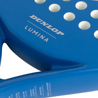 Падeль ракетка Dunlop Lumina - Amazon Exclusive, графітовий фрейм, серцевина Pro Eva, 365г (блакитний)