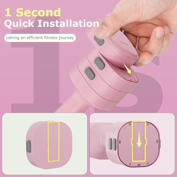 Набір змінених гантелей для жінок, 1-5 кг, 2 шт. (короткі гантелі) 4-в-1 для дому та фітнесу, тренування вдома