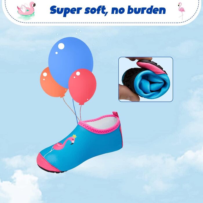 Дитячі шльопанці для плавання WateLves: шльопанці для басейну, пляжу та води (32/33 EU, Hln Blue)