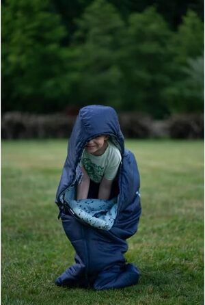 Дитячий спальний мішок Husky Mumienschlafsack Magic -15°C Lila 2024, 150-180 см, колір блакитно-ліловий