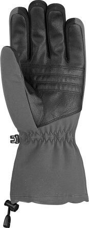 Жіночі лижні рукавички Reusch Kondor R-tex, водонепроникні, дихаючі, утеплені, сірі/чорні, розмір 11