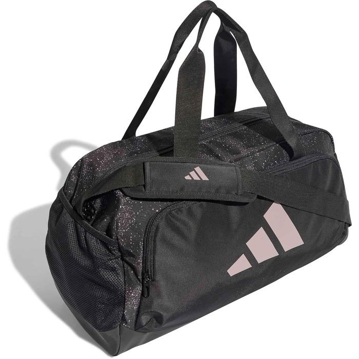 Спортивна сумка Adidas Defender Graphic для жінок, маленька, чорна (Black/preloved fig), універсальний розмір