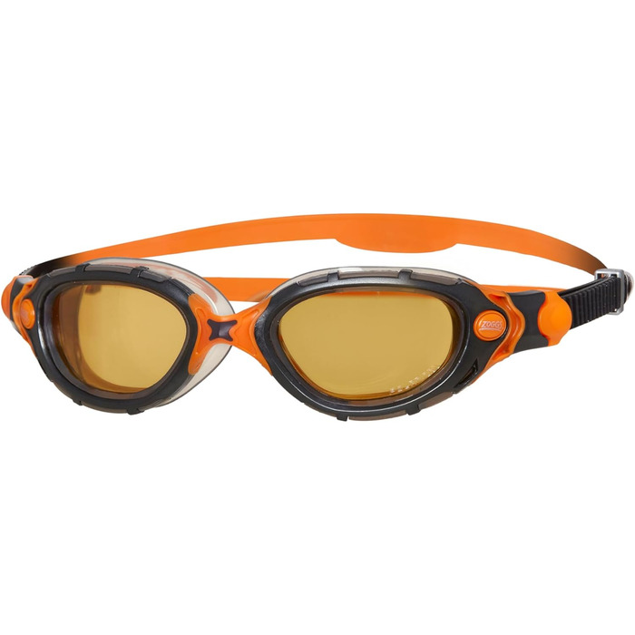 Окуляри для плавання Zoggs Predator Flex Polarized Ultra для дорослих, чорні/помаранчеві