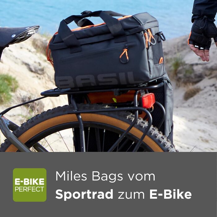 Велосумка Basil Miles Trunkbag Lime, водонепроникна, з адаптерною пластиною, світловідбивна, універсальний розмір