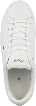 Чоловічі шкіряні кросівки Tommy Hilfiger Low Icon Court Leather Flag Essential, білі, розмір 44 EU