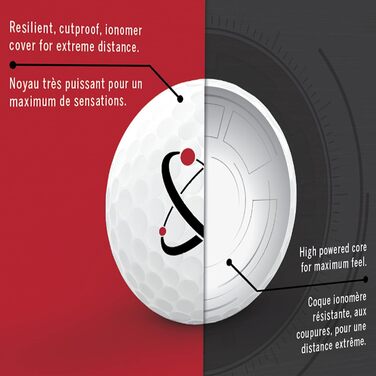 Гольф-м'ячі WILSON SmartCore Straight Distance, 24 шт.