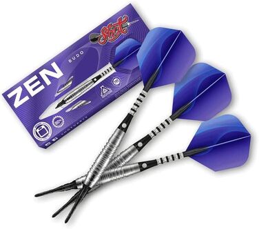 Дартси Shot! Zen Budo 80% вольфрамові, професійні, 20 г, м'який пластиковий наконечник, набір для дорослих, Нова Зеландія, дизайн для жінок і чоловіків