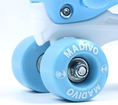 Роликові ковзани MADIVO Love Kinder для дівчаток, регульовані, 30-33, блакитні