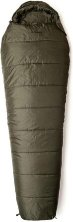 Сплячий мішок Snugpak Sleeper Lite WGTE - спальний мішок-кокон з ізоляцією Isofibre, регульованою капюшоном, плечовим ременем, двосторонньою блискавкою, захистом від гризунів, для кемпінгу та холодної погоди (оливковий, блискавка зліва)