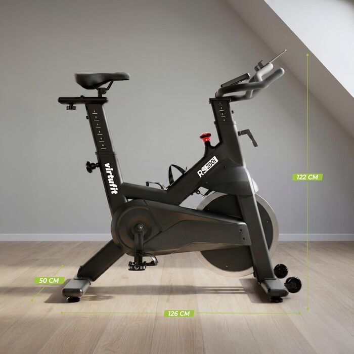 Велотренажер VirtuFit RS200i Indoor Cycle 2026: магнітний, Bluetooth, до 150 кг