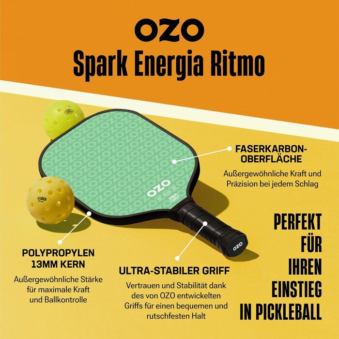 OZO ракетка для піклболу Power для початківців, зелена
