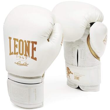 Боксерські рукавички Leone 1947 Black Edition 10 oz, білі, унісекс