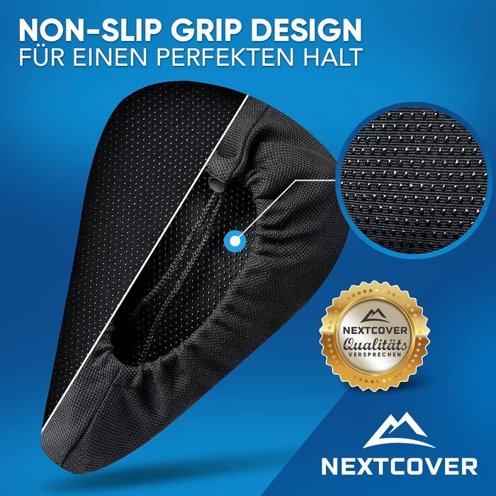 Накидка на сидіння велосипеда Nextcover CoverOne Universal Gel з дощем [Memory Foam] - комфортний велосипедний чохол з багатошаровою підкладкою