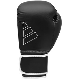 Боксерські рукавички adidas Hybrid 80 8oz чорні/білі для боксу, кікбоксингу, ММА та тренувань