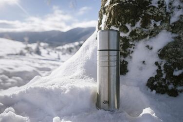 Термос Esbit Majoris з нержавіючої сталі, 1 л+, BPA-free, чорний і срібний, для дому, офісу та подорожей