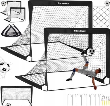 Набір із 2-х дитячих футбольних воріт: складані, переносні, для тренувань та саду (120 см)