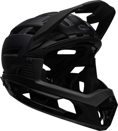 Велосипедний шолом Bell Super Air R Spherical для ендуро MTB, чорний матовий/глянцевий, розмір S (52-56 см)