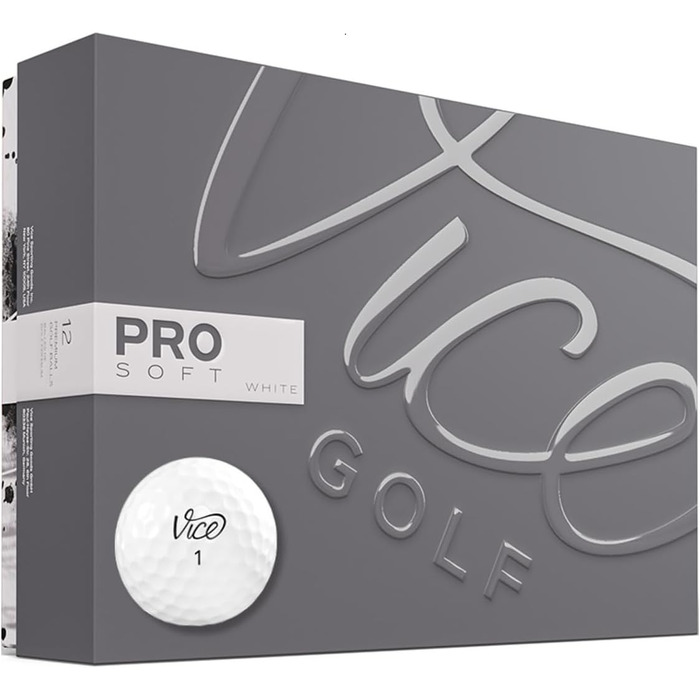 Гольф-м'ячі Vice Golf Pro Soft 2020, 12 шт, 3-шарові, уретанове покриття, м'які, стабільний політ, для досвідчених гравців, кольори: неоново-зелений/червоний