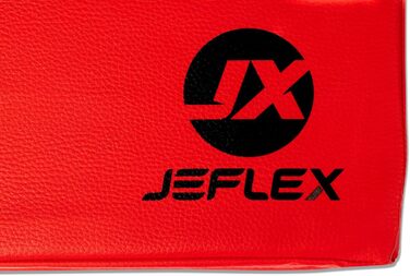 Складаний гімнастичний мат Jeflex 200x100x8 см, німецький, для фітнесу, йоги, дитячої кімнати, червоний/чорний