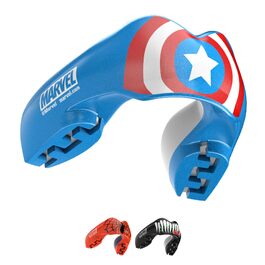 Капа спортивна Marvel Captain America для захисту зубів та брекетів, універсальний розмір, для єдиноборств (бокс, MMA, хокей, регбі, дзюдо, кікбоксинг)