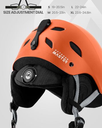 Набір для сноубордингу та лижного спорту Outdooraster: шлем та маска (матовий помаранчевий, L)