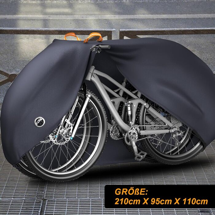 Водонепроникний чохол для велосипеда Emersa 600D Oxford, 180x70x110 см, для 1 велосипеда, темно-синій