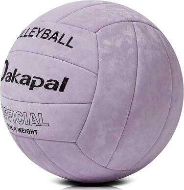 Волейбольний м'яч Dakapal 5, для залу та пляжу, м'який, для початківців, підлітків та дорослих (фіолетовий). Без насоса.