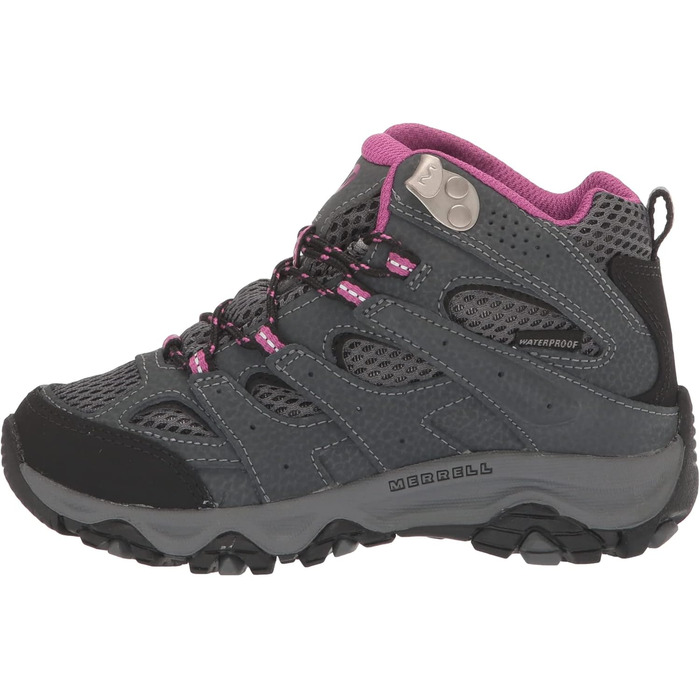 Черевики для ходьби Merrell Moab 3 Mid Wtrpf для хлопчиків, розмір 13 Big Kid, колір Granit Beere