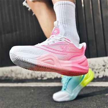 Баскетбольні кросівки TBJ для чоловіків та жінок. Зручні спортивні кросівки для тренувань, не слизькі, зносостійкі, білий колір. Розмір 45 EU