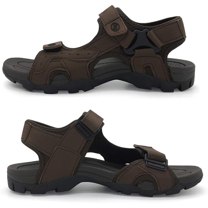 Чоловічі сандалі HEVA шкіряні для активного відпочинку, спорту, трекінгу та походів 43 EU коричневі