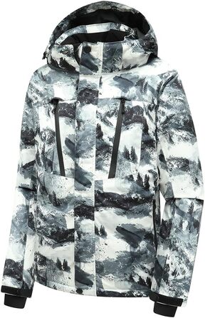 Чоловіча водонепроникна лижна куртка PHIBEE, тепла, вітрозахисна, з капюшоном, для зими, розмір XXL, з принтом