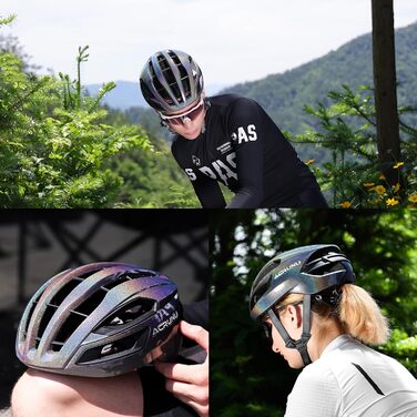 Велошолом ACRUNU для чоловіків і жінок MTB з магнітною застібкою FIDLOCK, технологією Ionic+, 11 вентиляційних отворів, регульований, чорний, розмір L