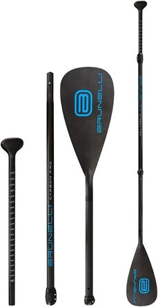Професійне SUP весло Brunelli Carbon PRO, 3-секційне, надлегке 700 г