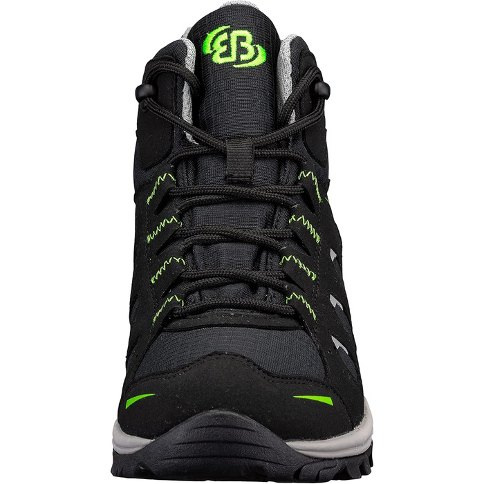 Черевики трекінгові та для походів Brütting Unisex Mount Frakes 43 EU, чорний, сірий, лимонний