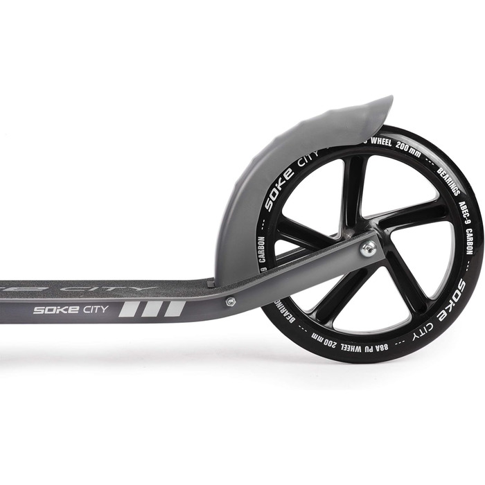 Міський самокат SOKE Cityroller, складаний, сірий, для дорослих і підлітків