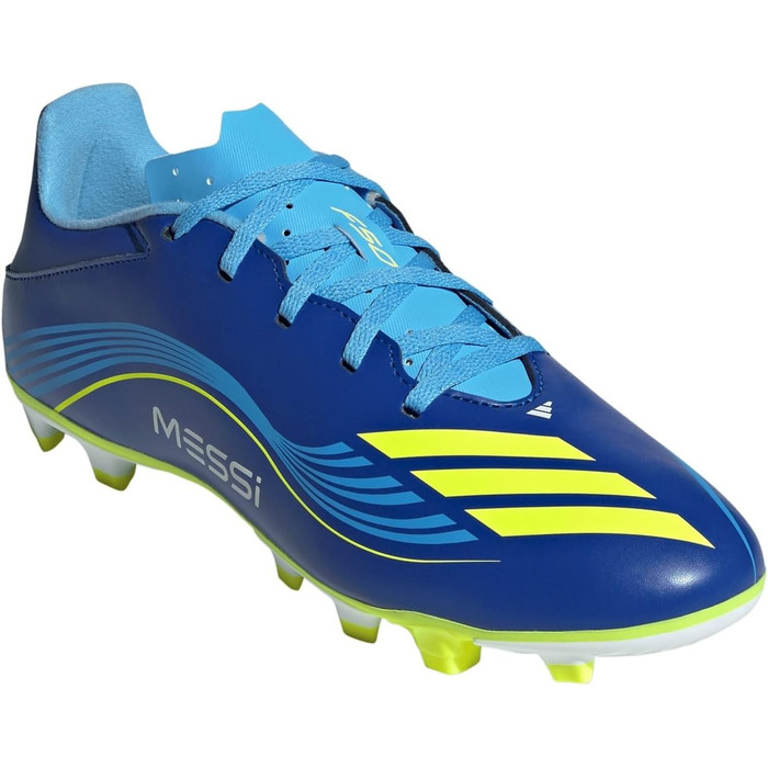 Футбольні бутси Adidas F50 Club для твердого/багатоповерххового поля (39 1/3 EU, Синьо-Жовті)