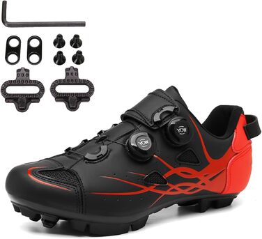 Велосипедні шкарпетки для чоловіків та жінок, велотуфлі MTB, шосейні велотуфлі, сумісні з SPD, 2 болти, з клітами, для їзди на велосипеді, розмір 36 EU