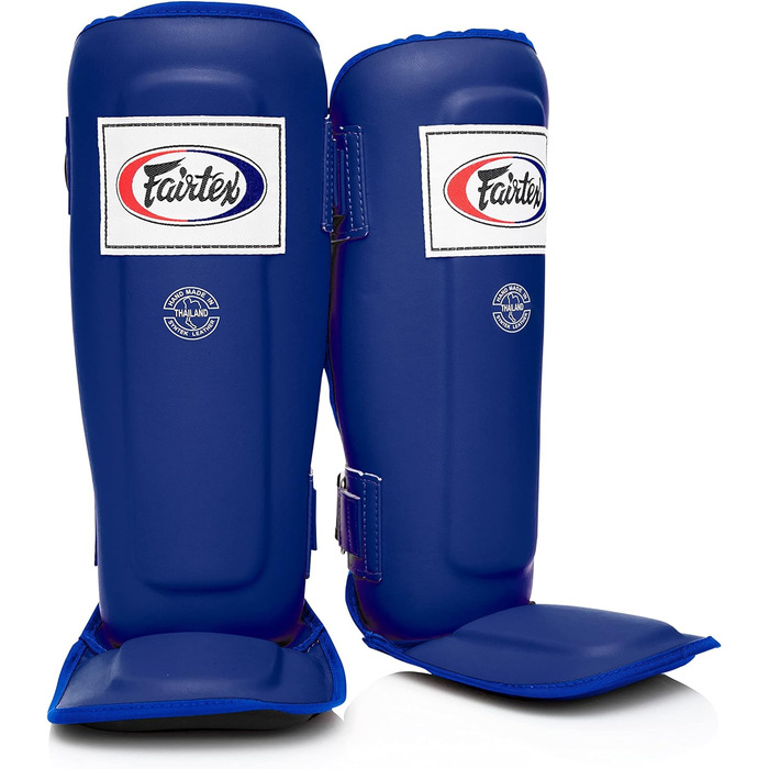 Захист гомілки Fairtex SP3 для муай-тай та MMA, синій, розмір L, легкі та міцні, для чоловіків, жінок і дітей