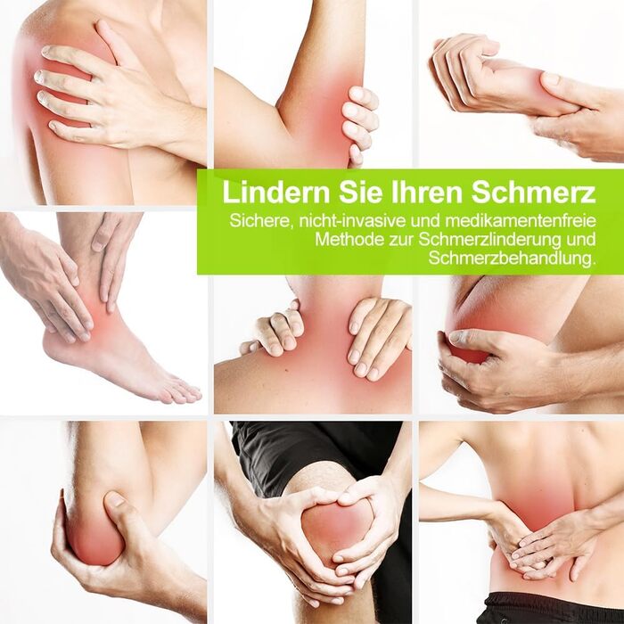 Пристрій TENS EMS AUVON: 2 канали, 24 режими, 12 електродів для зняття болю та масажу спини та шиї