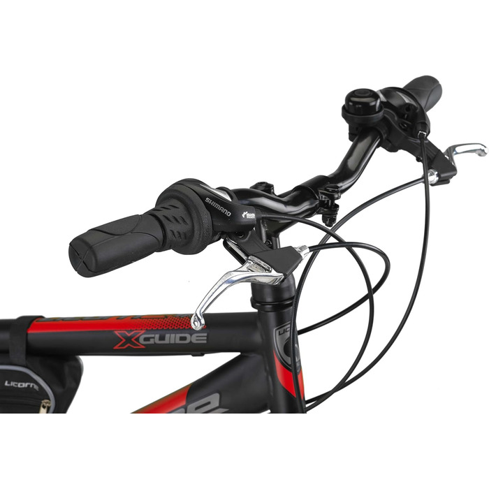 Гірський велосипед Licorne Bike Guide Premium 20 дюймів для дітей, чоловіків і жінок, 21-швидкісний (18 передач у 20-дюймовій версії)