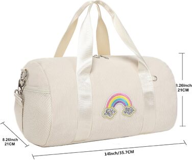 Сумка для балету для дівчаток, танцювальна сумка, дитяча спортивна сумка, сумочка для дівчаток (біла)