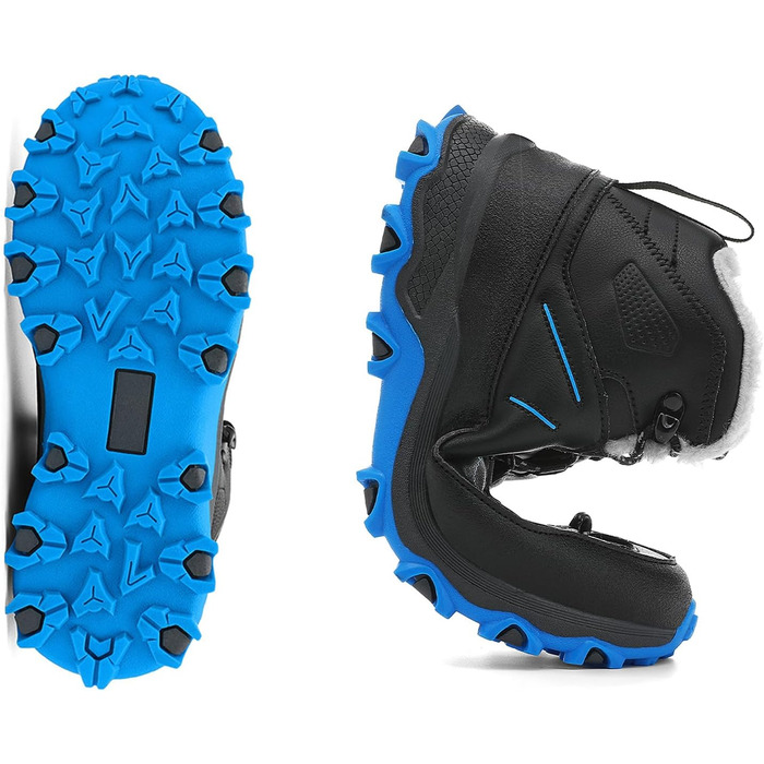 Дитячі трекінгові черевики Kinder: зручні черевики для хайкінгу та активного відпочинку, чотири пори року, розмір EU 30-39, кольори: коричнево-зелений, чорний