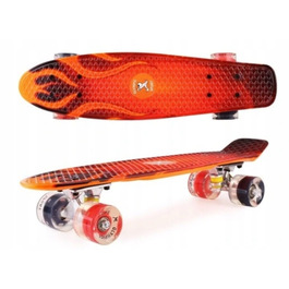Пенні-борд Aurora з LED-колесами, 56x15 см, підшипники ABEC-7
