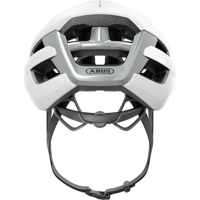 Велошолом ABUS PowerDome для шосейного велосипеда, білий, розмір S (51-55 см), легкий, з аеродинамічним профілем та вентиляцією, для жінок і чоловіків, вироблено в Італії