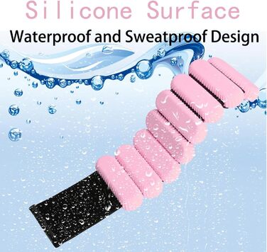 Набір обтяжувачів для зап'ястя та щиколоток ibforcty 2 шт. для фітнесу, йоги, пілатесу (рожевий)