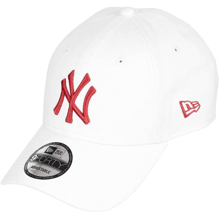 Кепка New Era MLB 9Forty з регульованим розміром, бейсболка з логотипом NY/LA, універсальний розмір, біло-червона