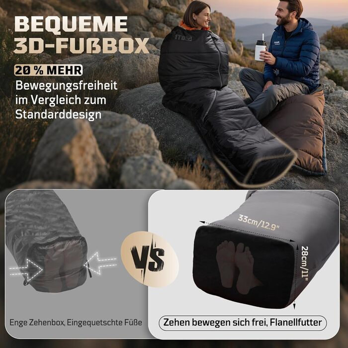 Тактичний спальний мішок 4 сезони 1TG Ranger Green (Black) для кемпінгу, трекінгу та подорожей (до 185 см)