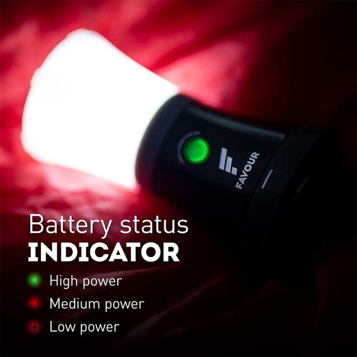 LED кемпінговий ліхтарик IPX7, водонепроникний, плавучий, ударостійкий, портативний, на батарейках, 4 режими освітлення (вкл. SOS), вбудований карабін, легкий та компактний (акумуляторний)