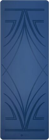 Еко-йога-мат Yoga Design Lab Infinity Diamond Align Navy 5 мм, нековзкий, з ременем для перенесення